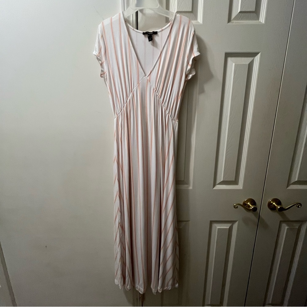 Forever 21 dress, size S, color white and orange